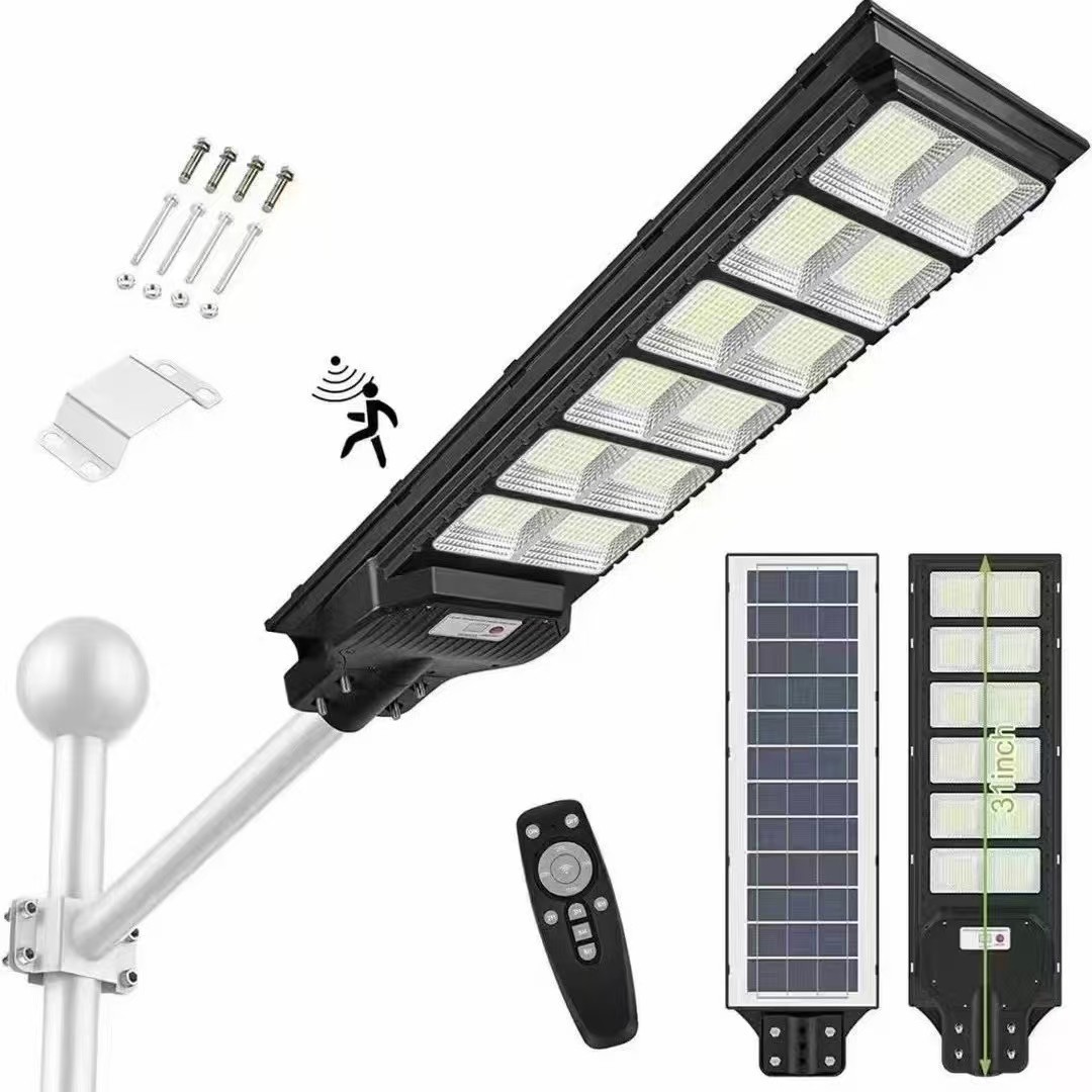 Explosión transfronteriza de farolas solares integradas al aire libre súper brillantes luces inteligentes de inducción humana nueva iluminación de carreteras rurales image 3