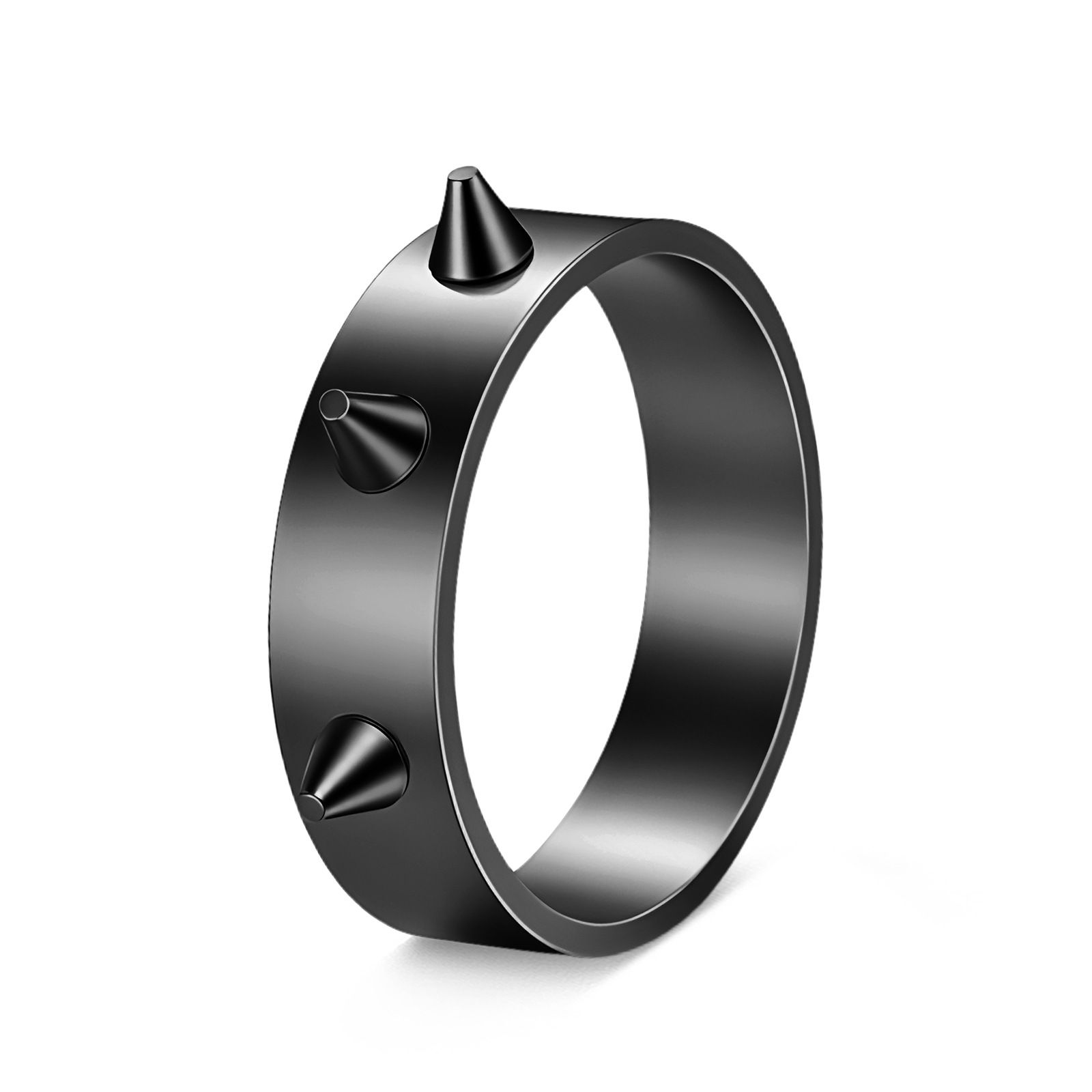 Europa y América punk estilo anti-Lobo anillo 3 uñas de defensa de emergencia anillo 6mm galvanizado hombres y mujeres pareja joyería