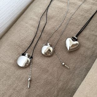 South Korea Blogger with Design Sense Long Love Pendant Necklace Explosive Life Water Dionyor Long Necklace for Women