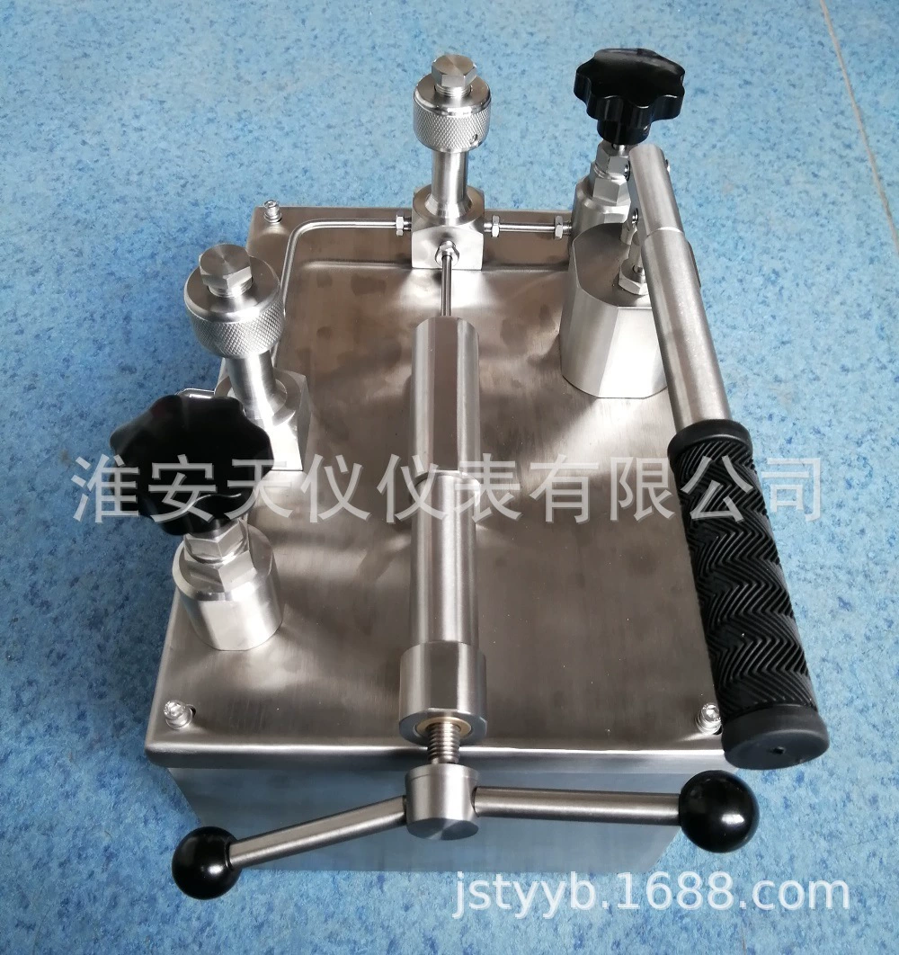 Ручной насос высокого давления Ручной гидравлический источник трубопровода подавление испытательного устройства Контейнер обнаружения давления насос для испытания давления