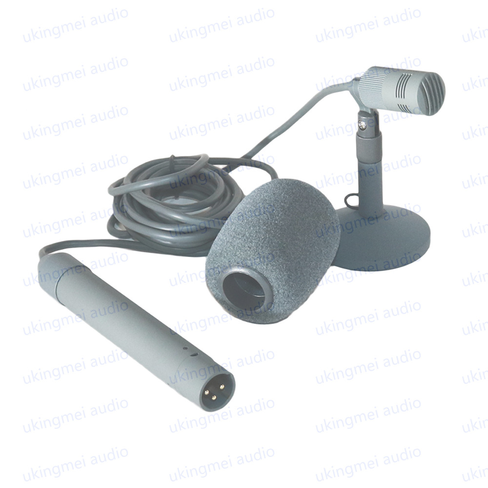 演播室话筒新闻播报广播直播会议室访谈录音麦克风超心形微型台式