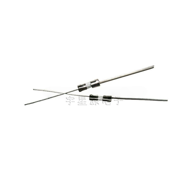 直插 3.6*10MM 陶瓷保险丝管 带引脚 T10A250V 慢断 双帽保险管