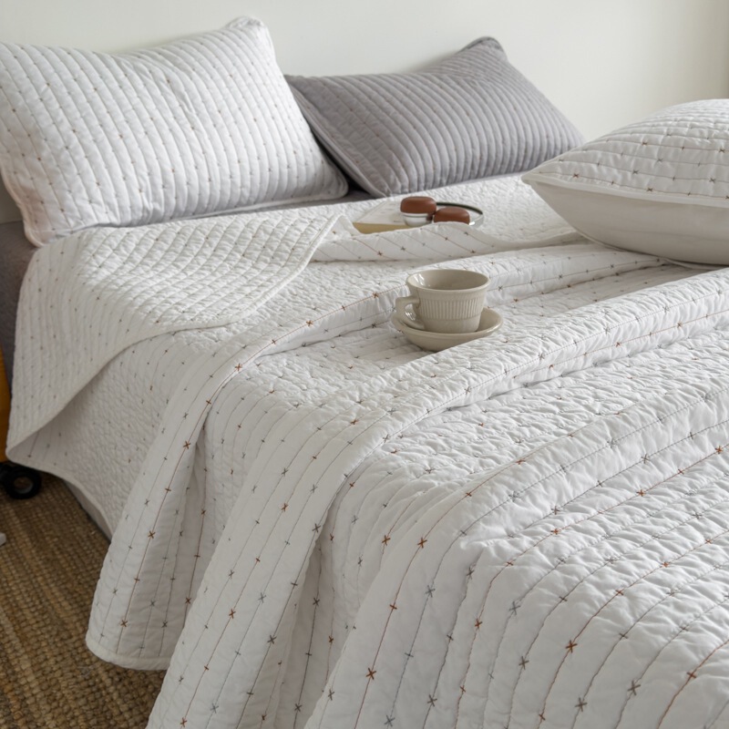 60-Count A-Grade Rice Grain Embroidery All-Cotton Bed Cover Three-Piece Set, Double-Sided Pure Cotton Bed Sheet Three-Piece Set, Pure Cotton Bed Cover Three-Piece Set 60-Count A-Grade Rice Grain Embroidery All-Cotton Bed Cover Three-Piece Set, Double-Sided Pure Cotton Bed Sheet Three-Piece Set, Pure Cotton Bed Cover Three-Piece Set