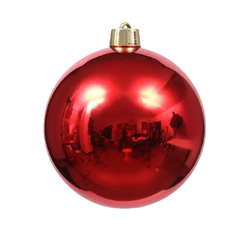 クロスボーダー新製品クリスマスボール大型電気メッキプラスチックボールクリスマスツリー装飾ペンダント抗酸化カラーボール|undefined