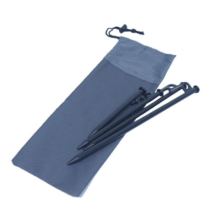 Engrosada Oxford paño campamento bolsa de uñas dosel tienda a prueba de viento cuerda hebilla bolsa de organización acampar al aire libre tierra bolsa de almacenamiento de uñas 30cm