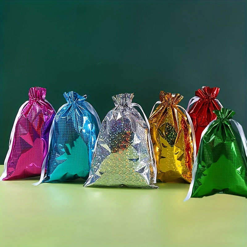 Christmas Gift Bag Drawstring Pouch Packaging Bag Complete Set Christmas Hat Supports Tk Amazon Dropshipping