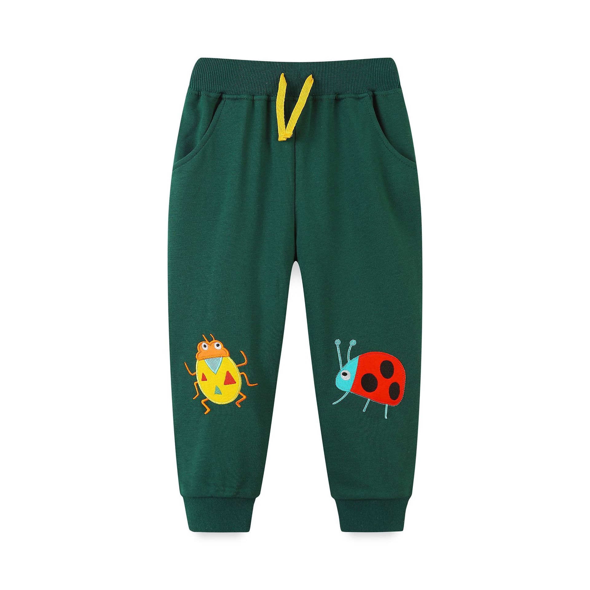 Suministro Transfronterizo AostaBetty, Sudadera y Pantalones para Niños, Novedades de Otoño, Estilo Europeo y Americano, Pantalones Deportivos Bordados con Dibujos Animados