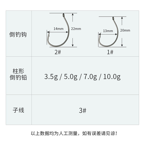Tied Texas fishing set, upside down fishing lure fishing set, melon seed sequin anti-hanging bottom bass, mandarin fish and mandarin fish line set