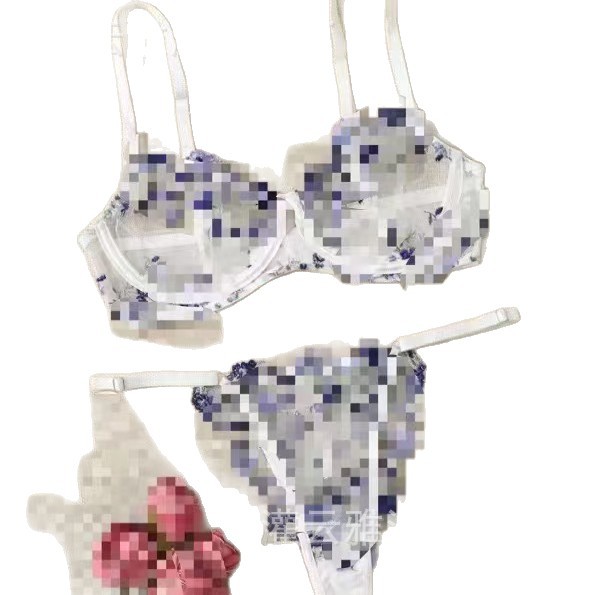 Aiyang amazon delgada ropa interior europea y americana fábrica de bordado de comercio exterior venta directa de tamaño de encaje impresión labial