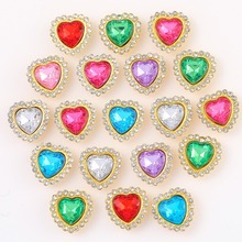 桃心双层花太阳花合金手缝爪钻水钻婚纱服饰鞋包头饰diy饰品配件