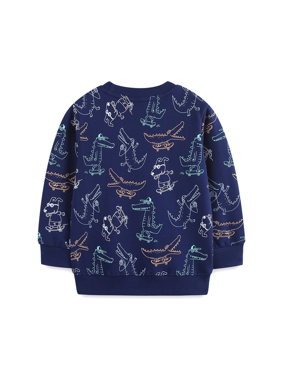 Suéter de ropa infantil de estilo europeo y americano 26 sudaderas infantiles de algodón de punto de otoño suministro transfronterizo dibujos animados suéter de manga larga para niños