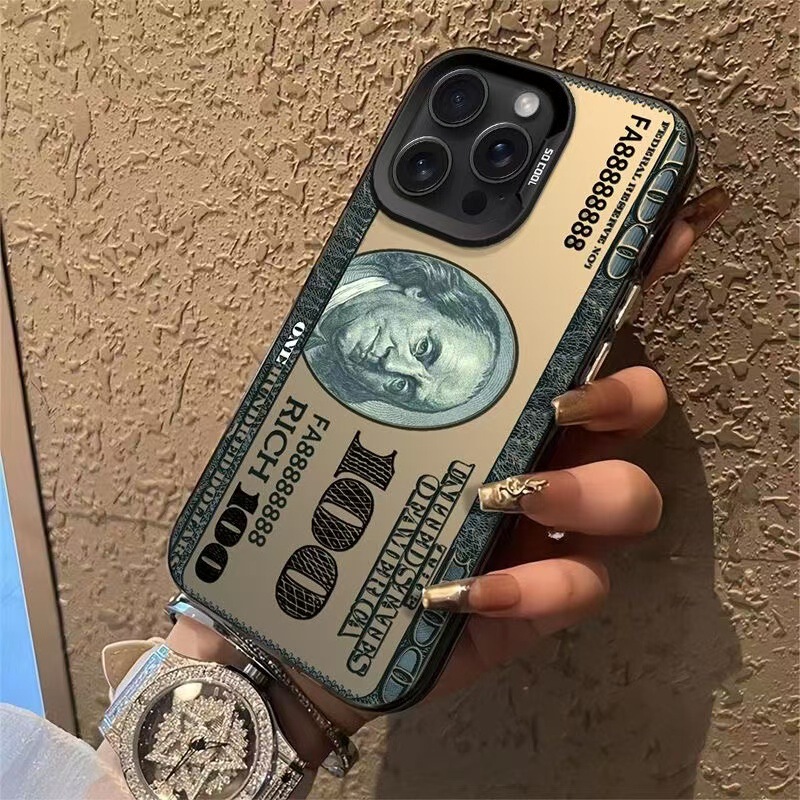 Dollar Bill Design Suitable for Apple 15 Pro Cross-Border Phone Case iPhone 16 New Model 14 Pro Fortune 13 European and American Style 17 Dollar Bill Design Suitable for Apple 15 Pro Cross-Border Phone Case iPhone 16 New Model 14 Pro Fortune 13 European and American Style 17