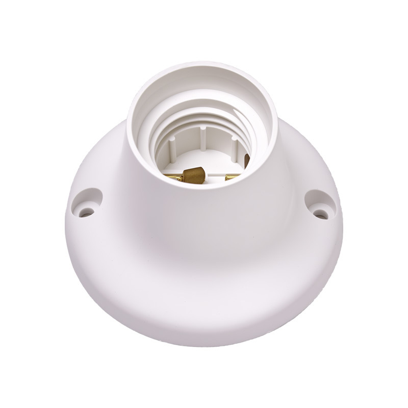 E27 tornillo pt ignífugo 80mm soporte de lámpara LED ahorro de energía hogar redondo espiral soporte de lámpara bombilla