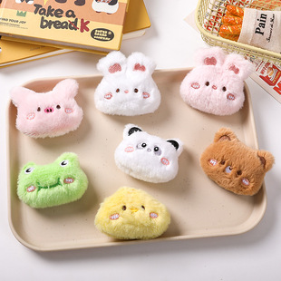 Cartoon Plush Rabbit Frog Doll Brooch Cute Panda Chick Pin Decorative Doll Clothes Bag Accessories
