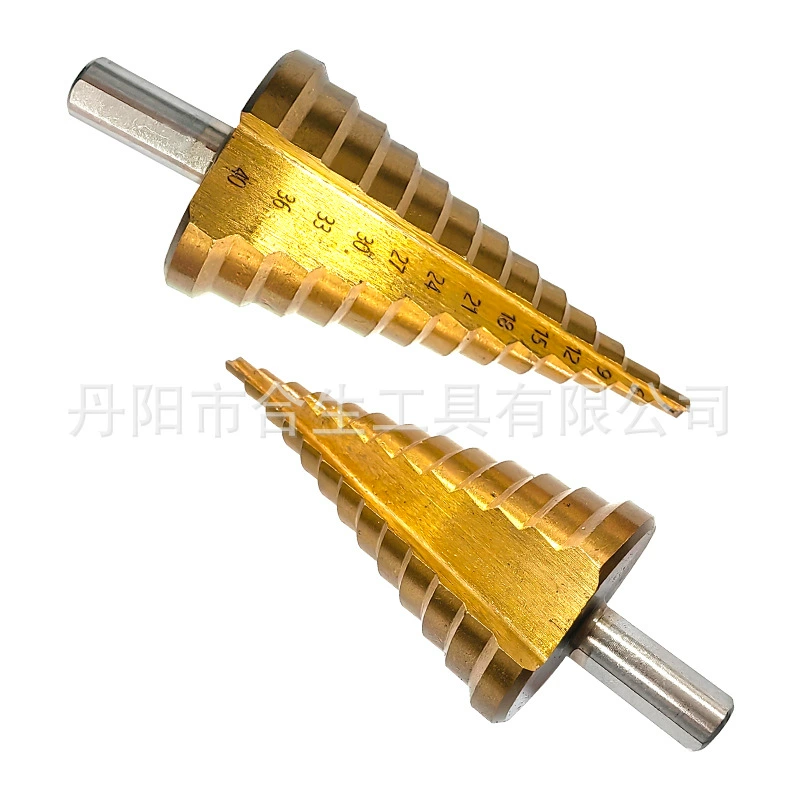 Трансграничные 4-40 треугольные ручки с прямыми канавками пагоды сверла с титановыми ступенчатыми дрели