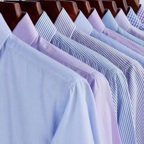 Men's Long-Sleeve Striped Shirt Wholesale Factory Trend Brand Loose Middle-Aged Korean Style Casual Grid Stylish 2025