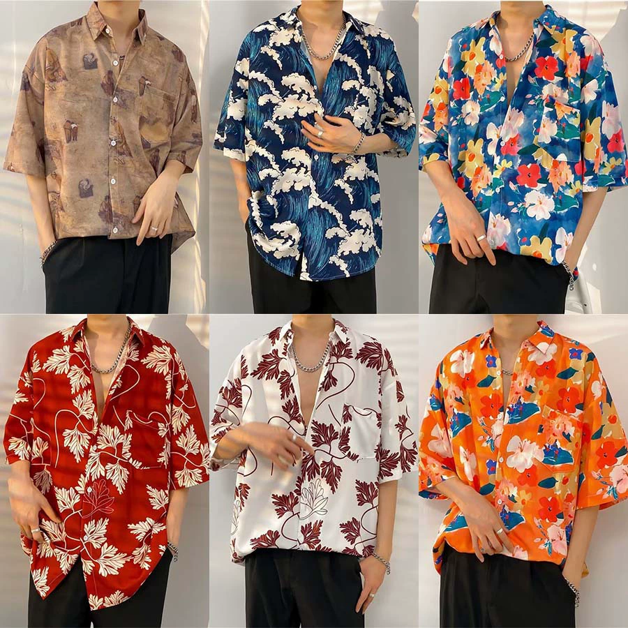 Retro design shirt for men and women, trend of season