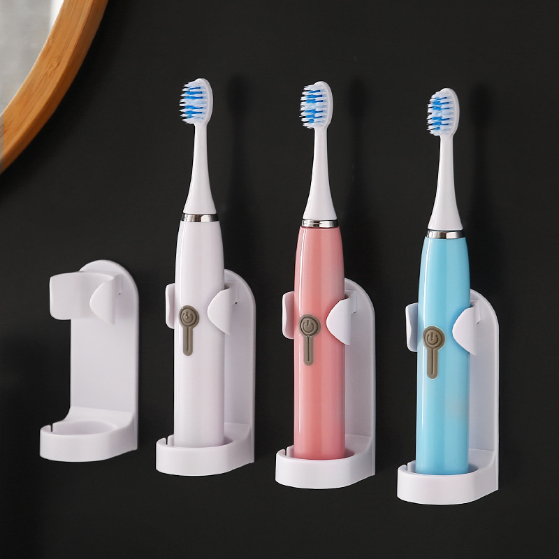 Electric toothbrush holder wall-mounted scratch-free adhesive base without drilling toothbrush stand wholesale