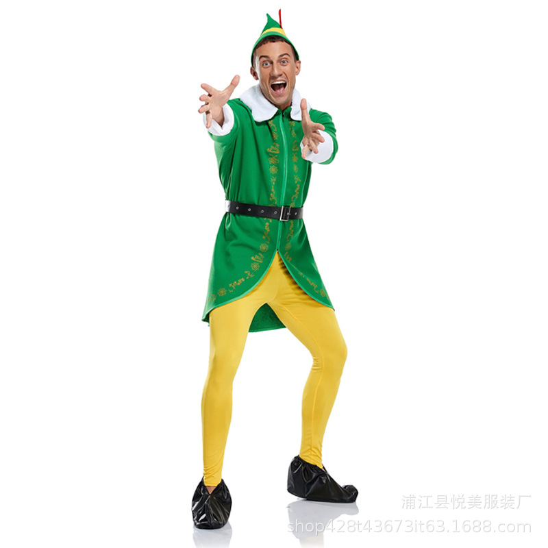 Spot Navidad Adultos y niños Hombres y mujeres Elf Trajes de cosplay Trajes de Navidad Trajes de actuación image 3