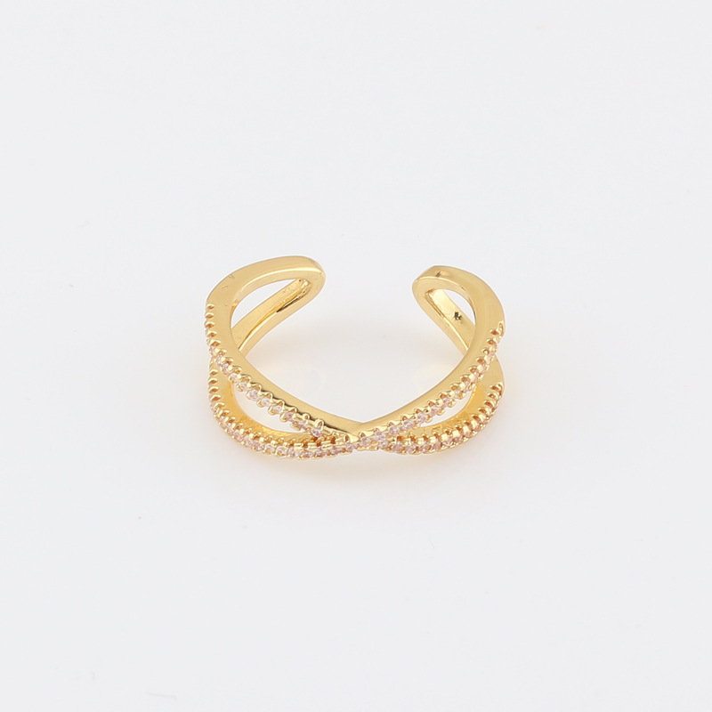 Fashion Colorful Copper Inlay Zircon Bangle 1 Piece