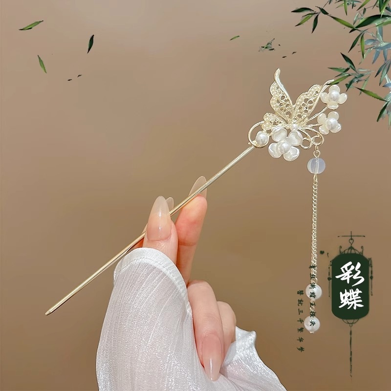 El estilo de alta sensación de miniatura caballo falda clip de cabello nuevo estilo chino tocado antiguo clip de cabello estilo nacional clip de cabello paso de cabello para mujeres image 11