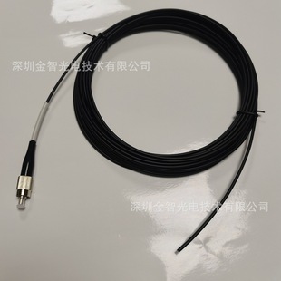 Signal transmission jumper 1.0mmFC pigtail simplex black pigtail outer 2.2mmFC plastic fiber pigtail