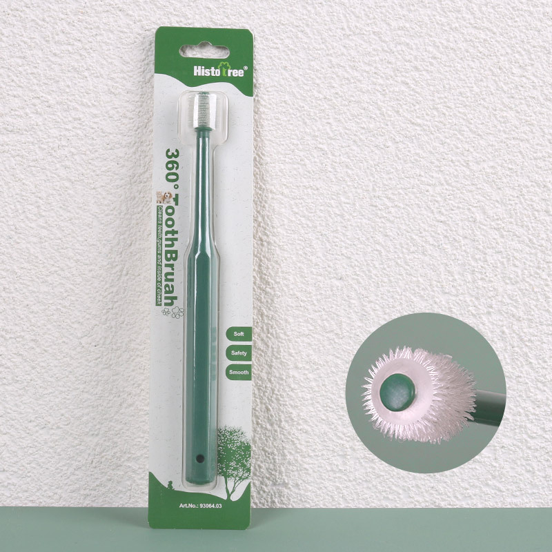 Cepillo de dientes para mascotas gato limpieza bucal de 360 grados cuidado dental cepillo de dientes cepillo de dientes para perros suministros para mascotas al por mayor