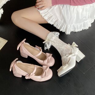 ��ɫ��Ь����Lolita�߸�Ь���ǧ�����ňA�^�������и�������ƤЬ