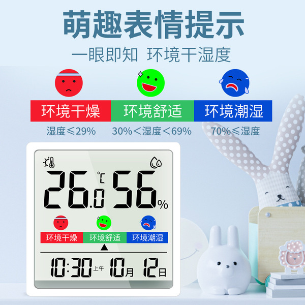 Universal electronic thermo hygrometer for home use