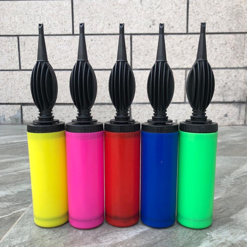 双向气球打气筒手推便携式 泳圈沙滩球充气筒 充气球类玩具充气泵