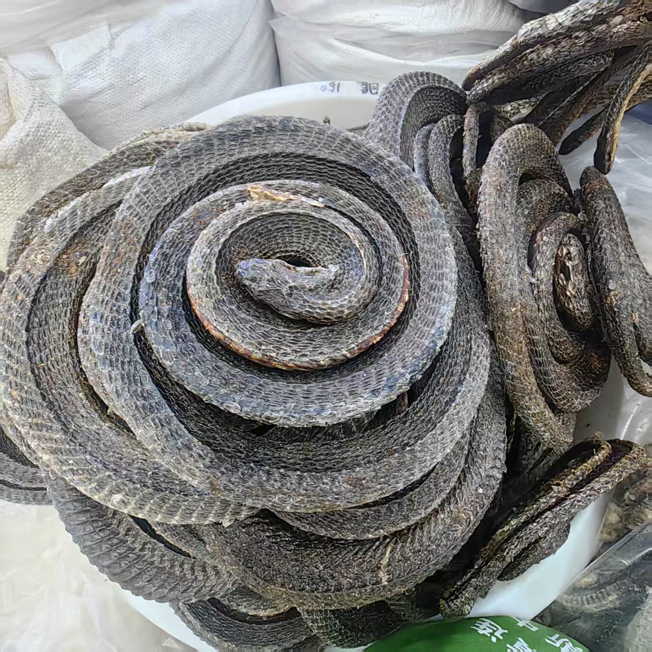 Dried Wu Shao Snake Wu Shao She Whole Snake Sichuan Origin Traditional Herbal Ingredient 250g quality and texture