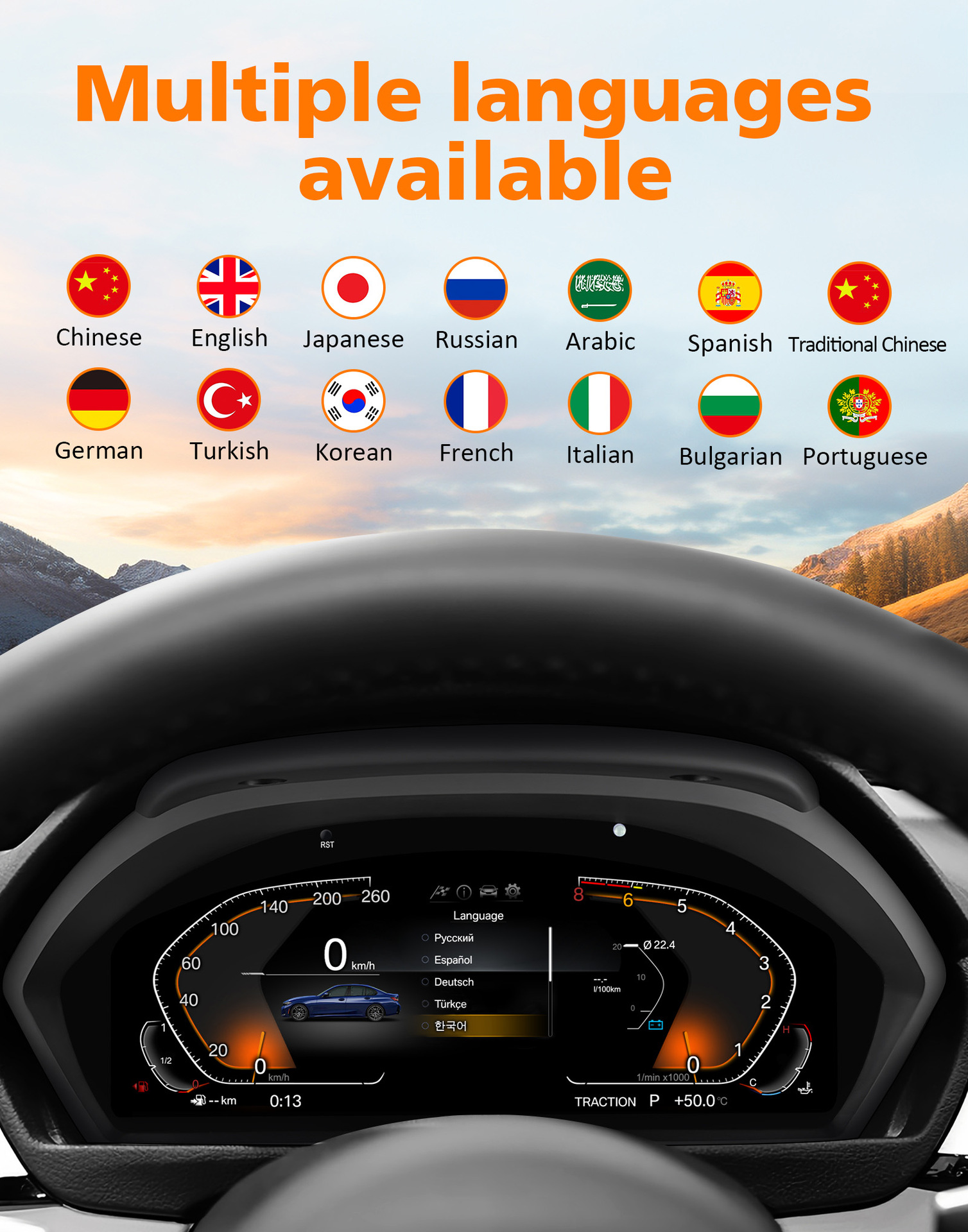 Suitable for Bmw 3 Series Gt F34 F30 F31 F36 F33 F32 Modified New Full Lcd Instrument Panel