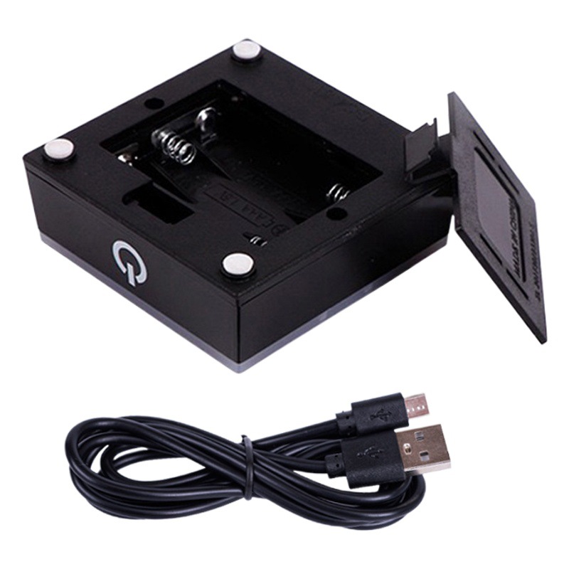 Nuevo cristal 3D 558 cubo 80 bola de cristal de detección táctil colorido Luz Blanca Seis métodos de flash de doble capa de soporte de la lámpara cuadrada