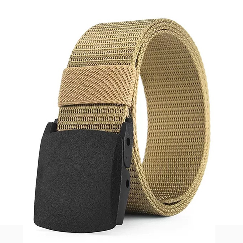 Minimalist Business Leather Belt For Men Tactical Canvas Belt_voghion.com