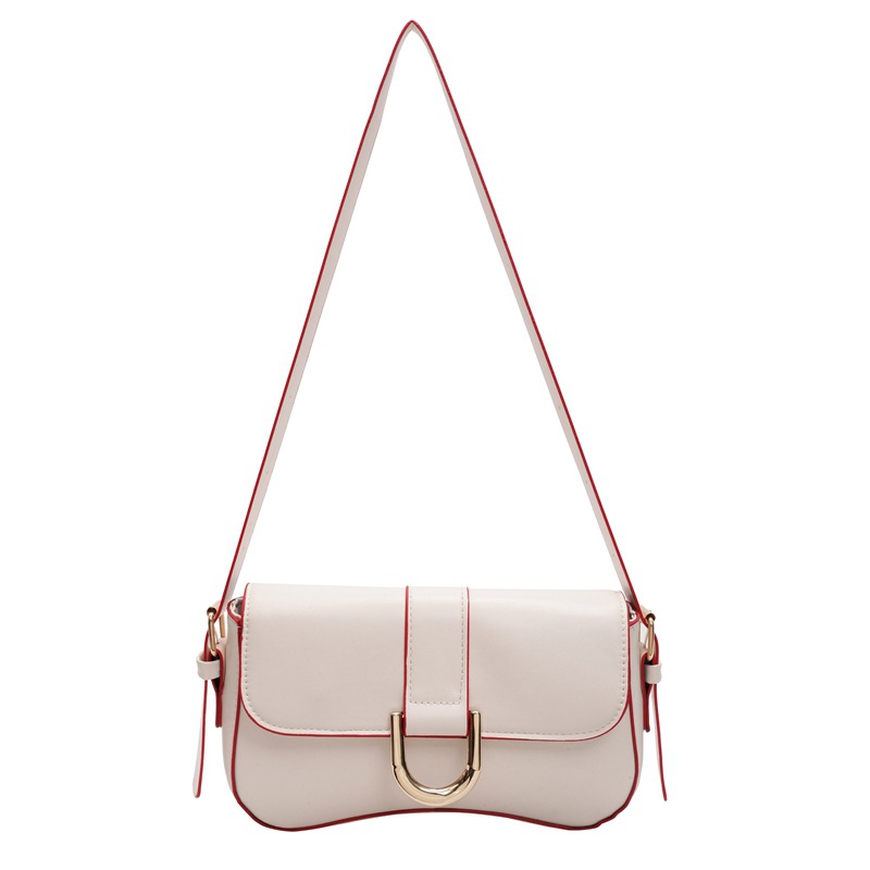 Nicho francés bolsos bajo la axila 2025, nuevo estilo de moda de verano, mochila de hombro, textura, bolsos de mujer elegante.