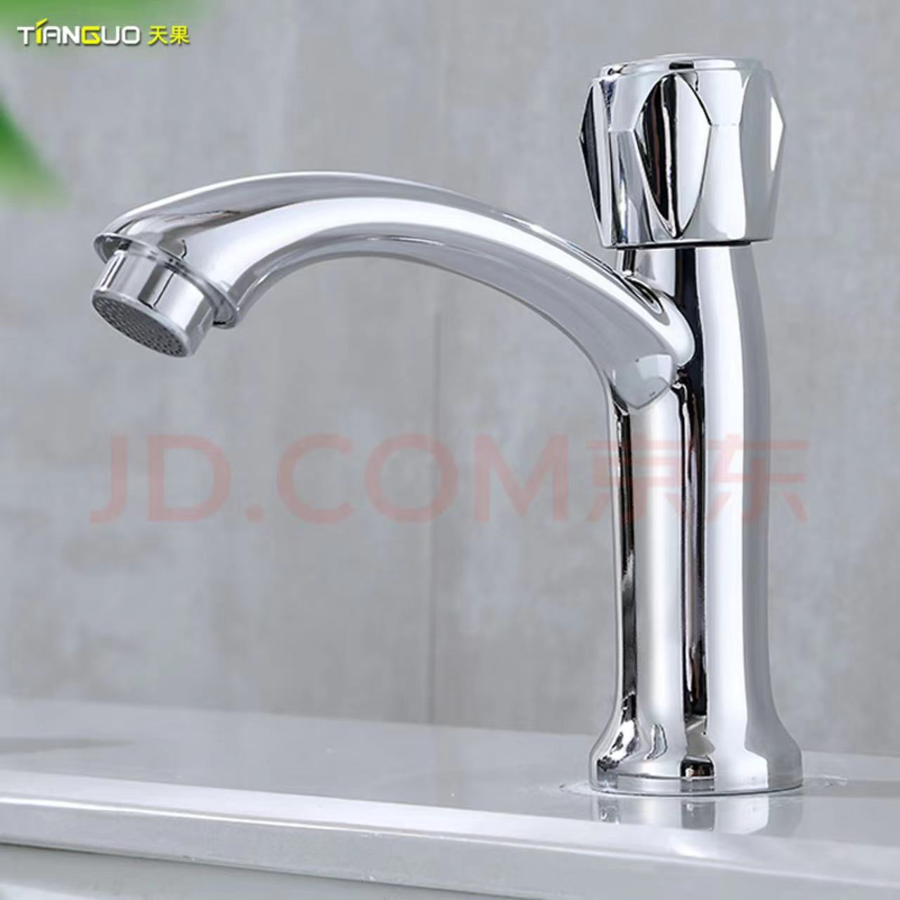 Taoguo lavabo grifo solo lavabo frío lavabo bajo encimera cuenca cerámica válvula núcleo