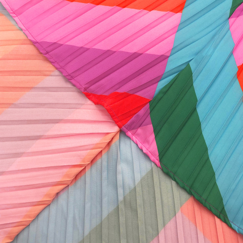 Neue Streifen mit Gürtel Mode lose Damenkleider in Übergröße_voghion.com