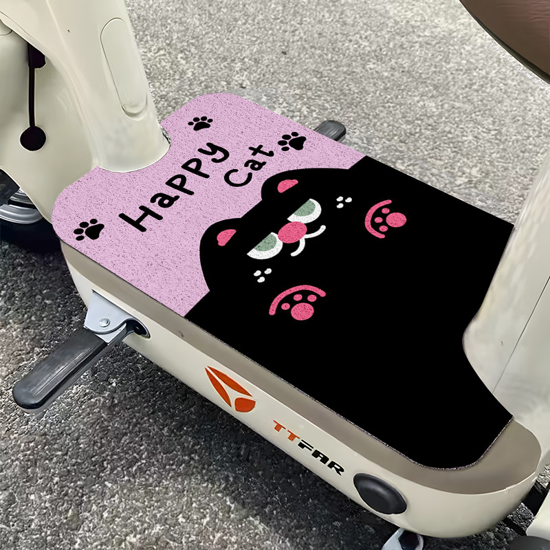 Cartoon Electric Vehicle Special Foot Pads, Wear-Resistant Anti-Slip Wire Ring Foot Pads, Decorative Soil-Rubbing Foot Pedal Pads, Universal Protective Pads