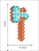 Square pixel water gun - a random ax
