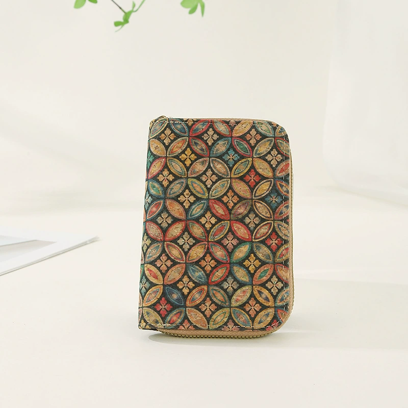 Long wallet, purse with zipper, short bag