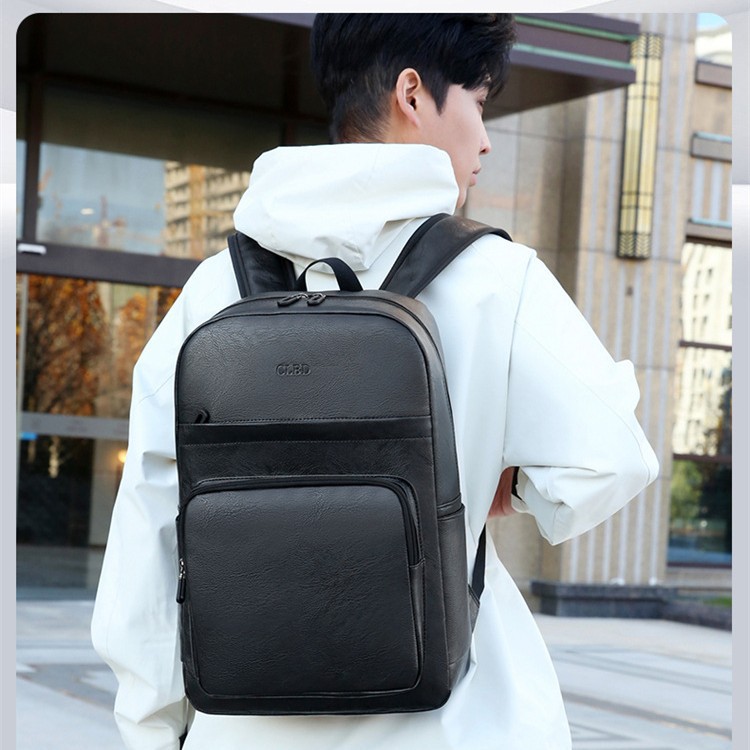 Cross-Border Bag Women's Business Briefcase Backpack 2025 Spring New Travel Computer Backpack Pu Leather Casual Backpack
