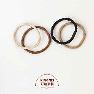 韩国基础打底皮筋发绳发圈简约时尚高弹力不伤发马尾头绳发饰品女