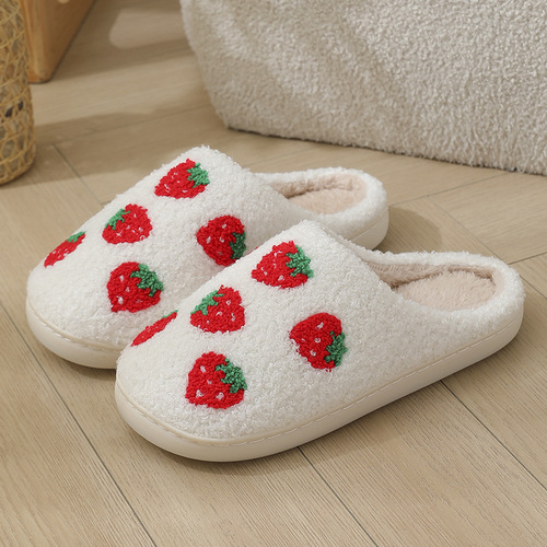 E-commerce adorable cartoon kitten winter cotton slippers for men and women, couple style, warm indoor cotton slippers