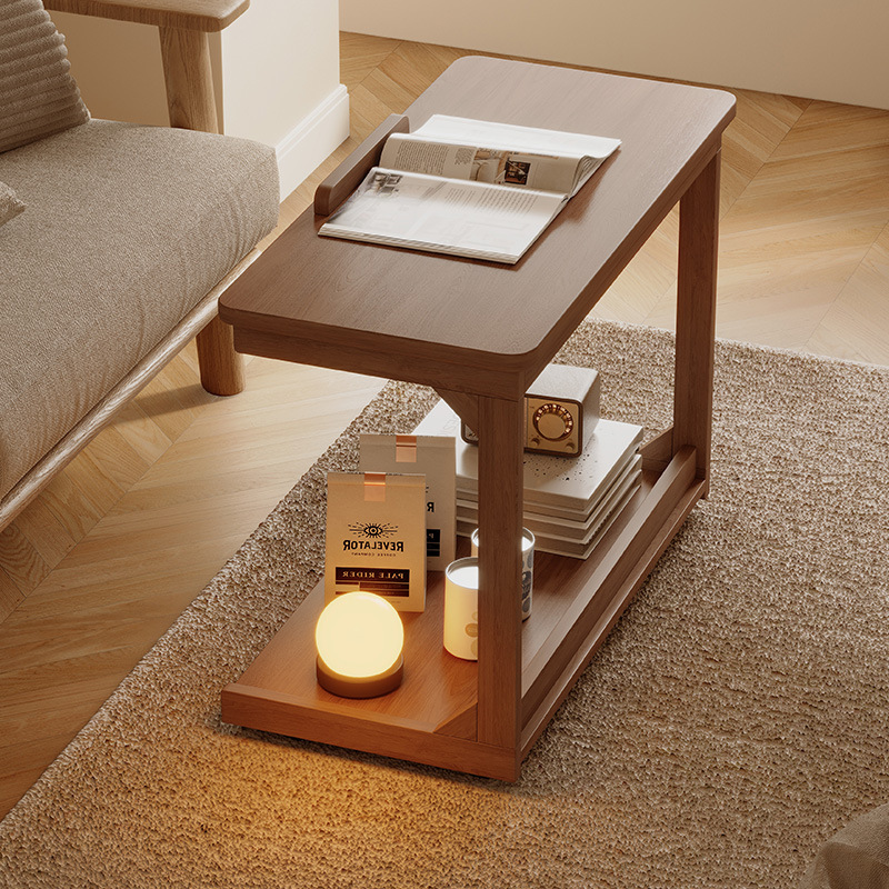 Mesa de cama móvil 2024 nueva mesa de computadora pequeña simple dormitorio sala de estar familiar sofá plegable mesa lateral