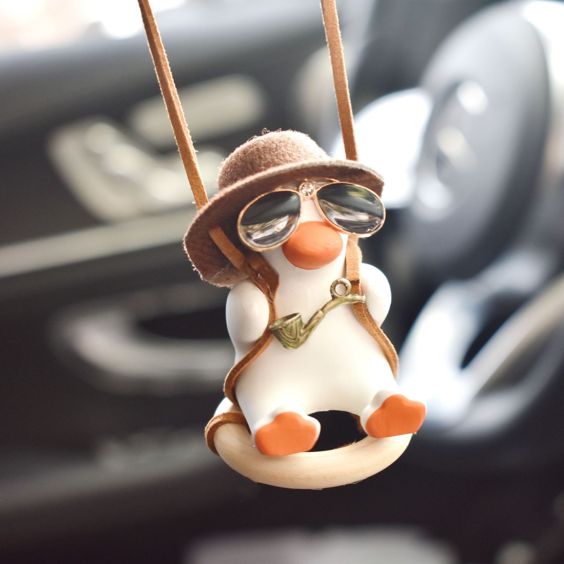 타이어 안경 파이프 오리 펜던트