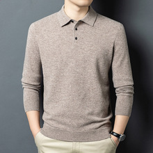 320克100%绵羊毛濮院男士羊毛衫2025冬季保暖翻领加厚打底毛衣男