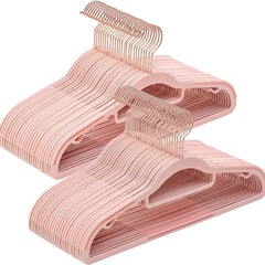 Manufacturer wholesale environmentally friendly wet and dry clothes hangers, non-slip and non-deformable, household non-flocking clothes hangers to organize and store clothes