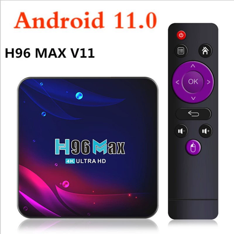 H96 MAX V11 сет-топ бокс Android 11.0 RK3318 5GWiFi 4k HD Bluetooth