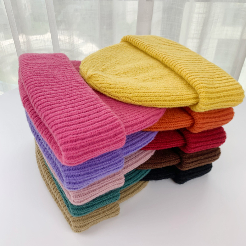 鹿毛绒双翻边帽