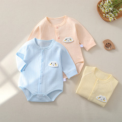 Baby clothes for spring, summer, and autumn - Diaper cover for newborns - Triangular crawling suit - 100% pure cotton Aa class - Unisex for babies - Air conditioning clothes